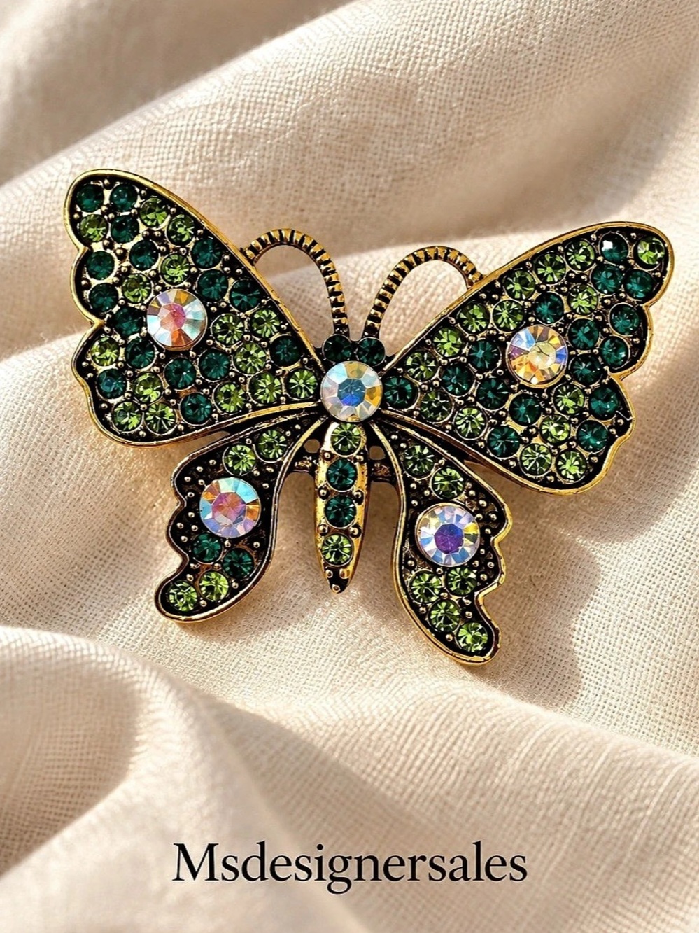 Green Butterfly Brooch 228